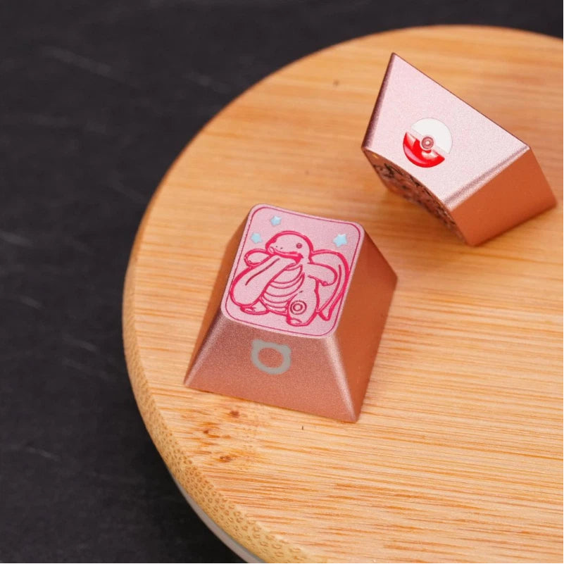1U Anodized Pink Metal Keycap