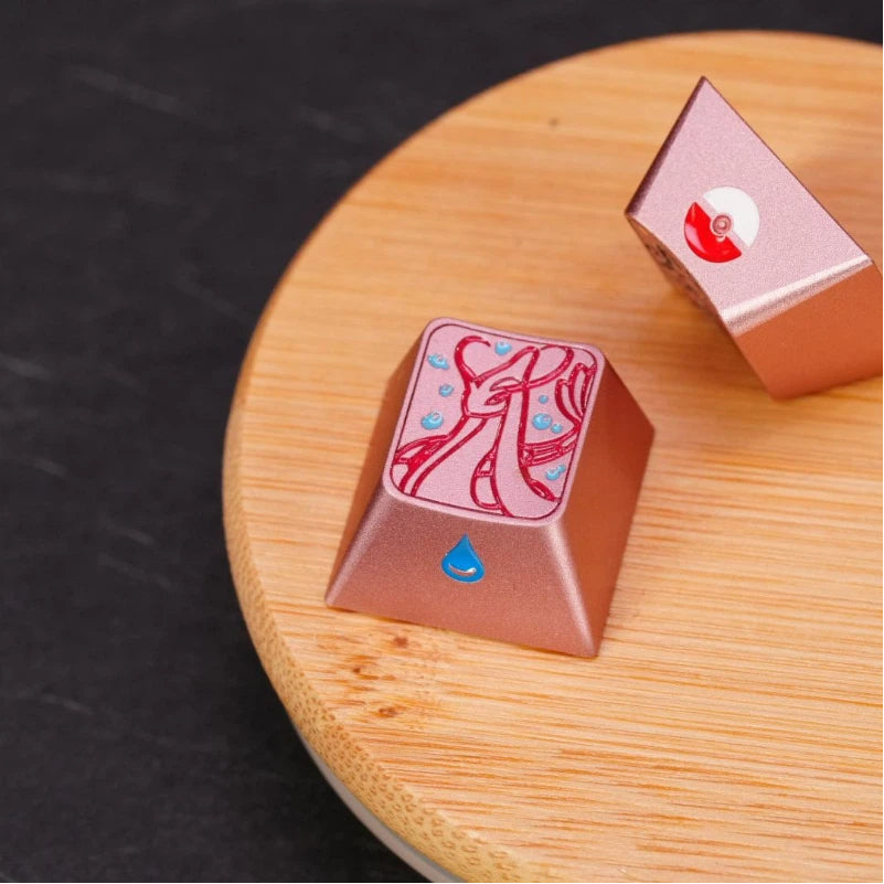 1U Anodized Pink Metal Keycap