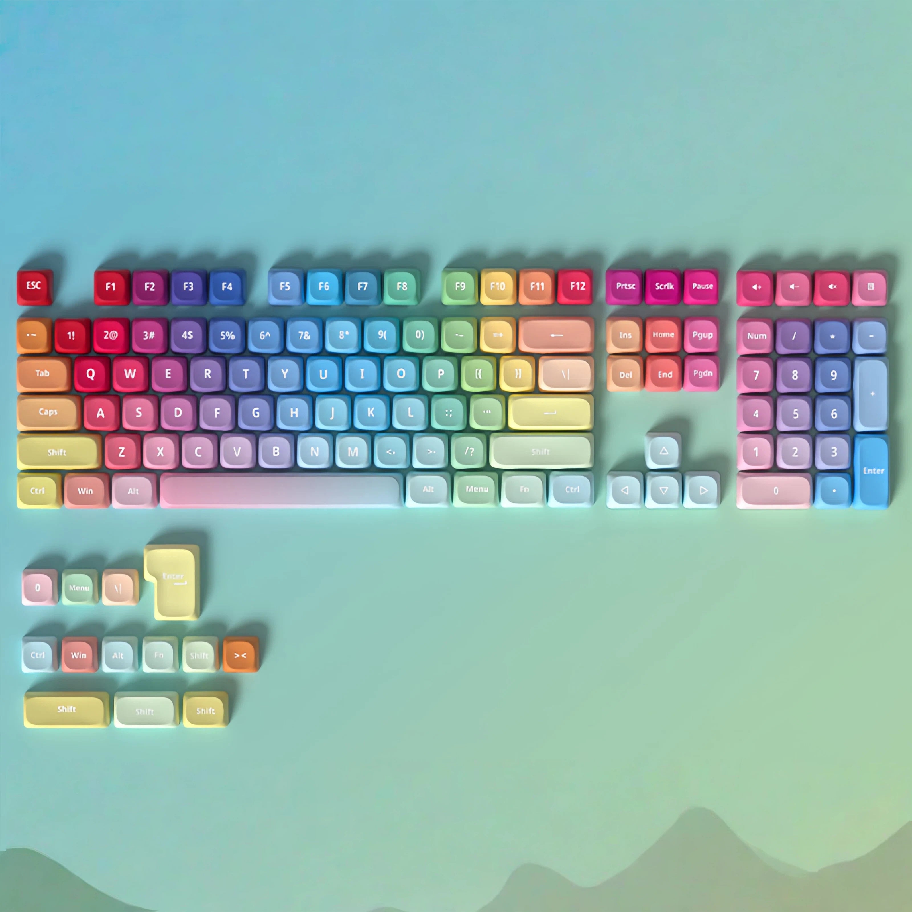 "Blue Charm" MOA Profile PBT Keycap Set