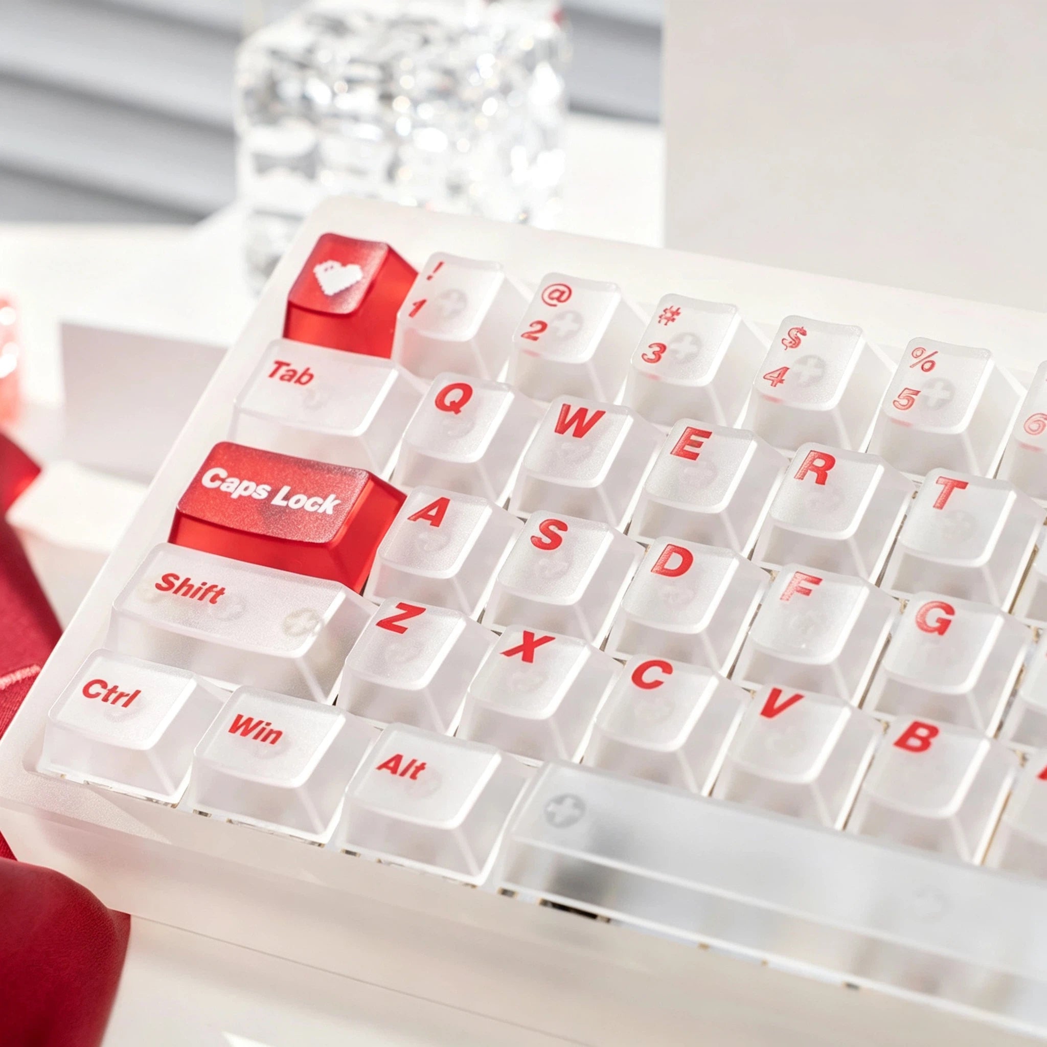 "Dry Martini" Frosted Translucent PC Cherry Profile Keycap Set