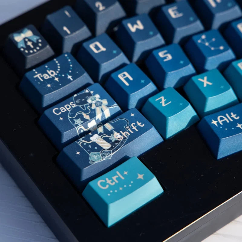 "Freetag Starry Sky" Cherry Profile PBT Keycap Set