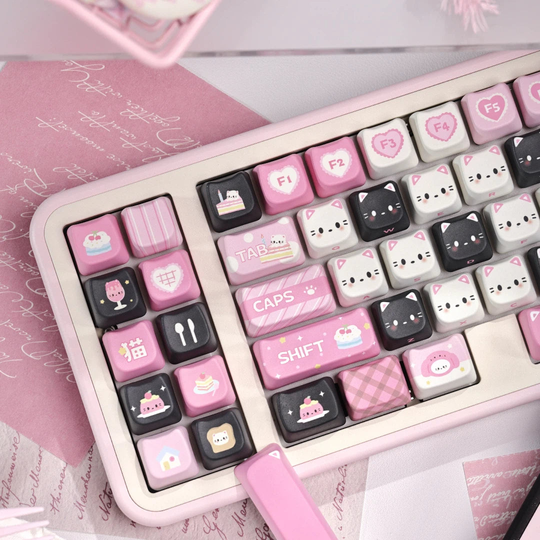 "Kitty Dessert" MAO Profile PBT Keycap Set