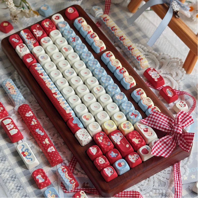 "Snow White's Tea Party" PBT Keycap Set (Cherry & MOA Profile)