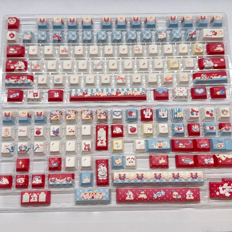 "Snow White's Tea Party" PBT Keycap Set (Cherry & MOA Profile)