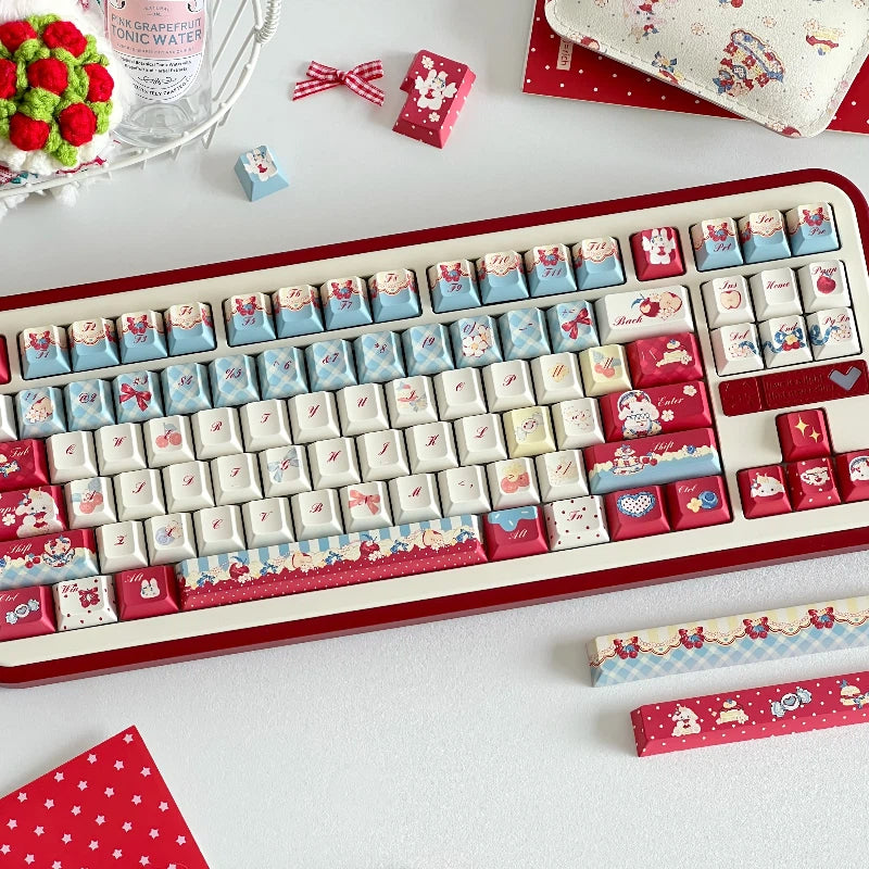"Snow White's Tea Party" PBT Keycap Set (Cherry & MOA Profile)