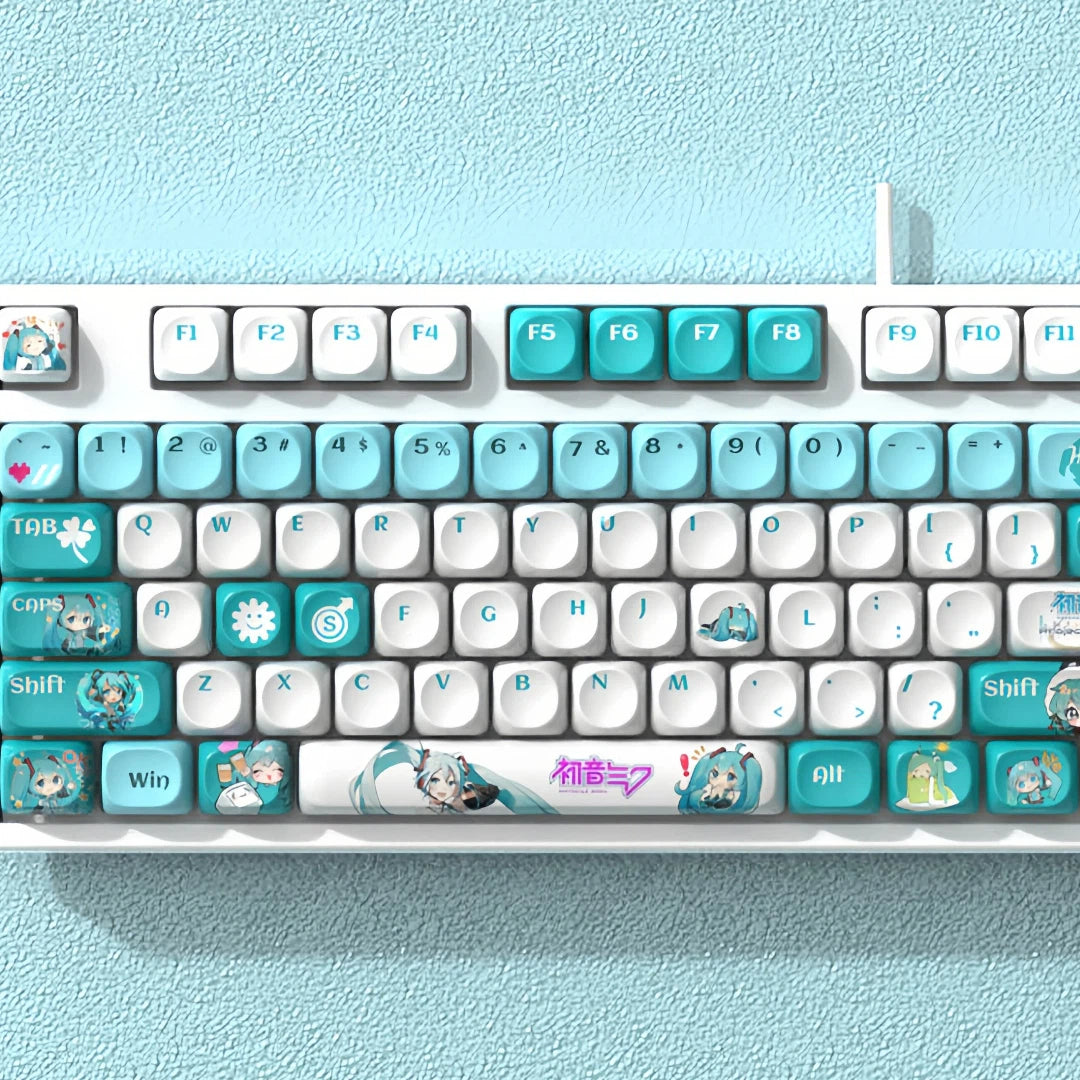 "Teal Diva" MOA Profile PBT Keycap Set