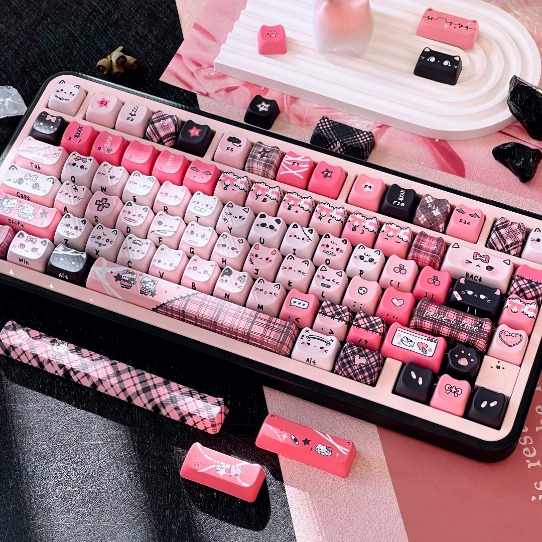 "Cyber-Goth" MAO Profile PBT Keycap Set (140 Keys)