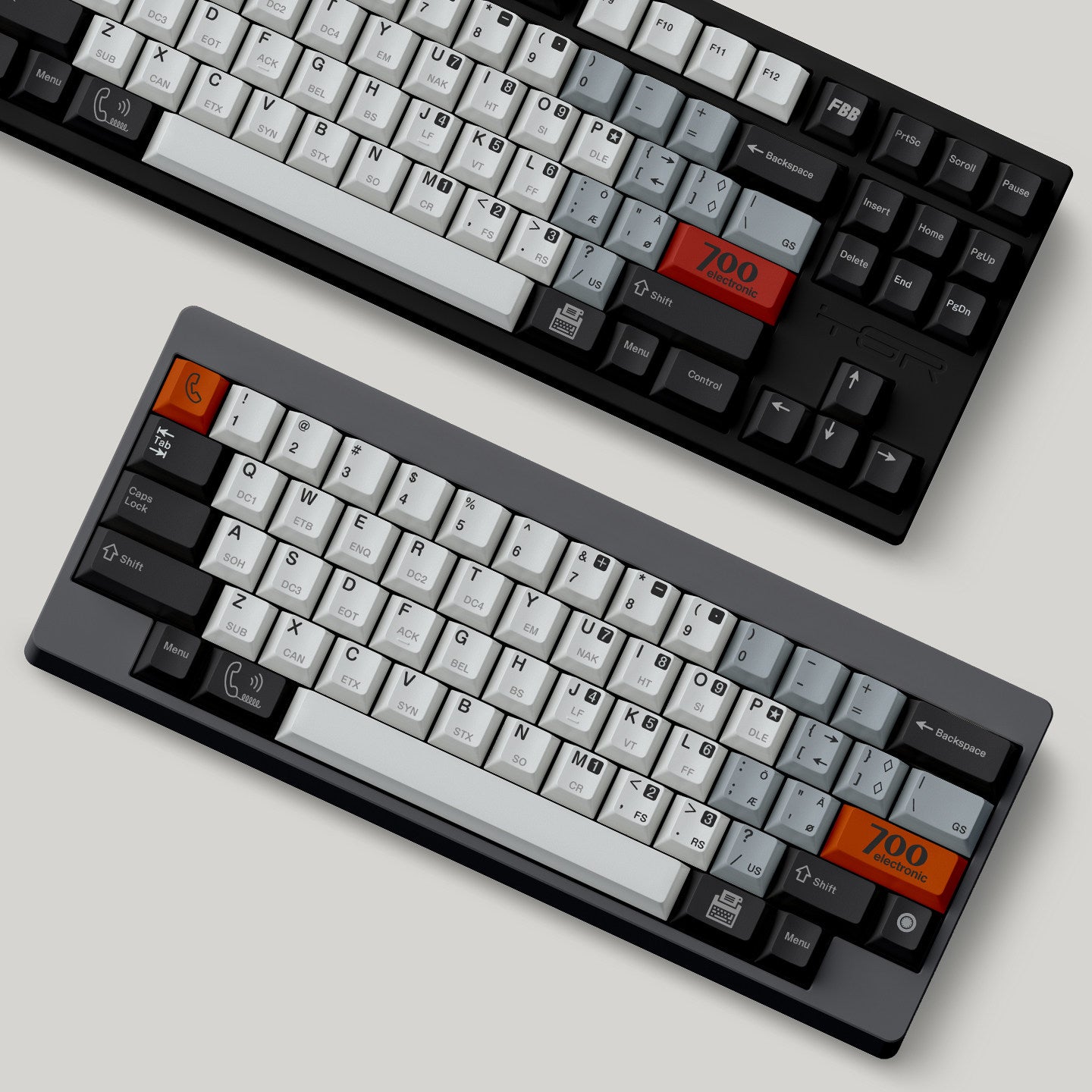 "Retro 700" Terminal PBT Dye-Sub Keycap Set (Original Design)