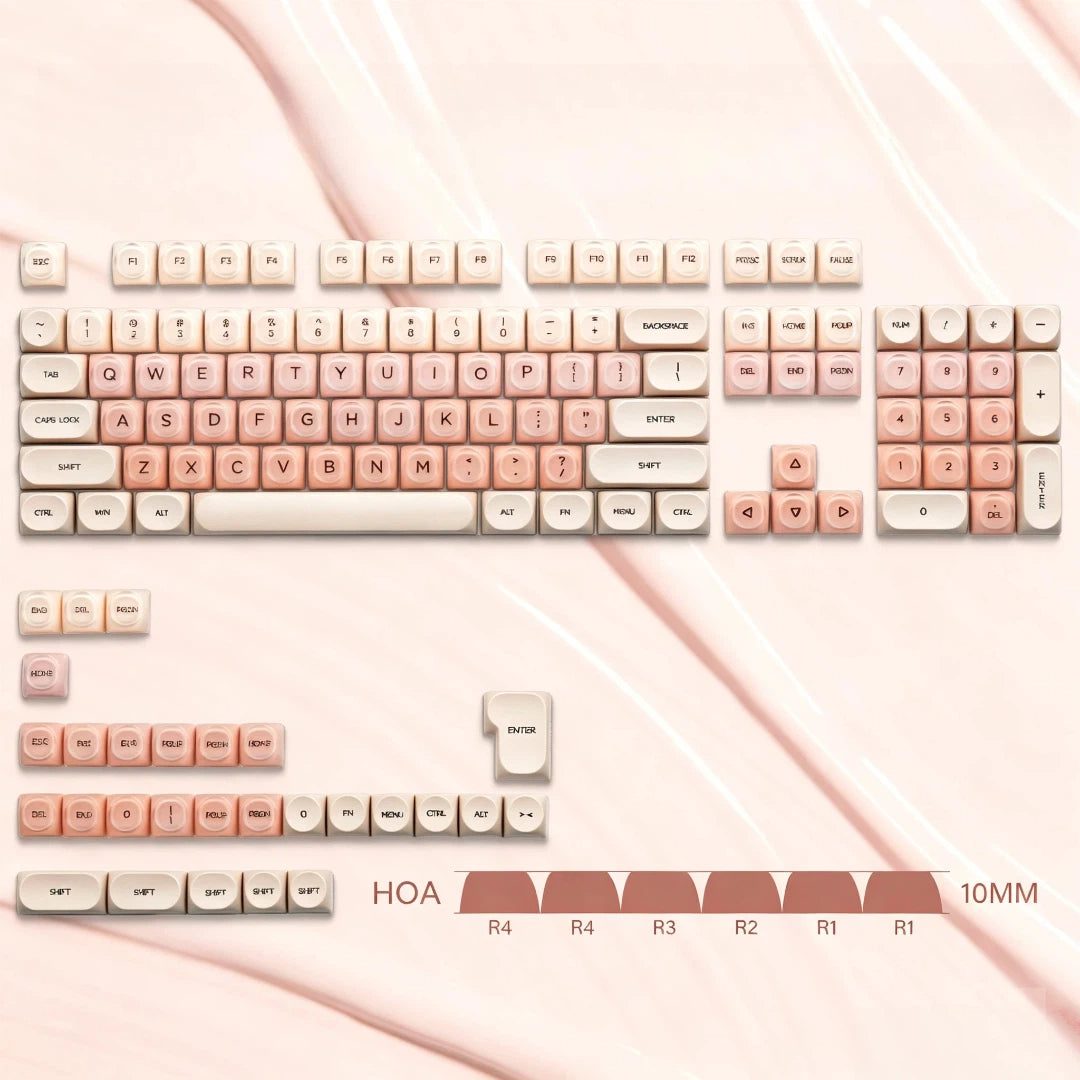 "Lipstick Palette" Translucent HOA Profile PBT & PC Keycap Set