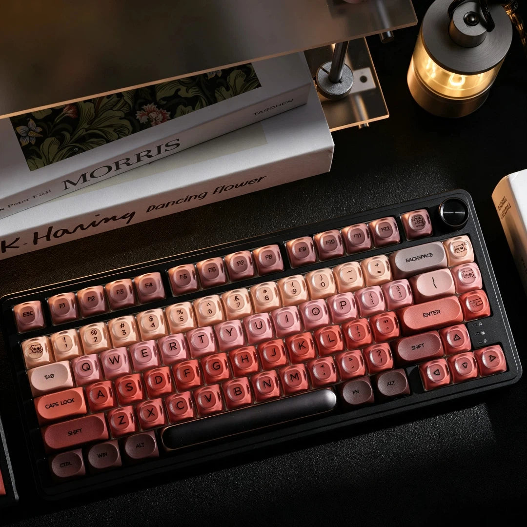 "Lipstick Palette" Translucent HOA Profile PBT & PC Keycap Set