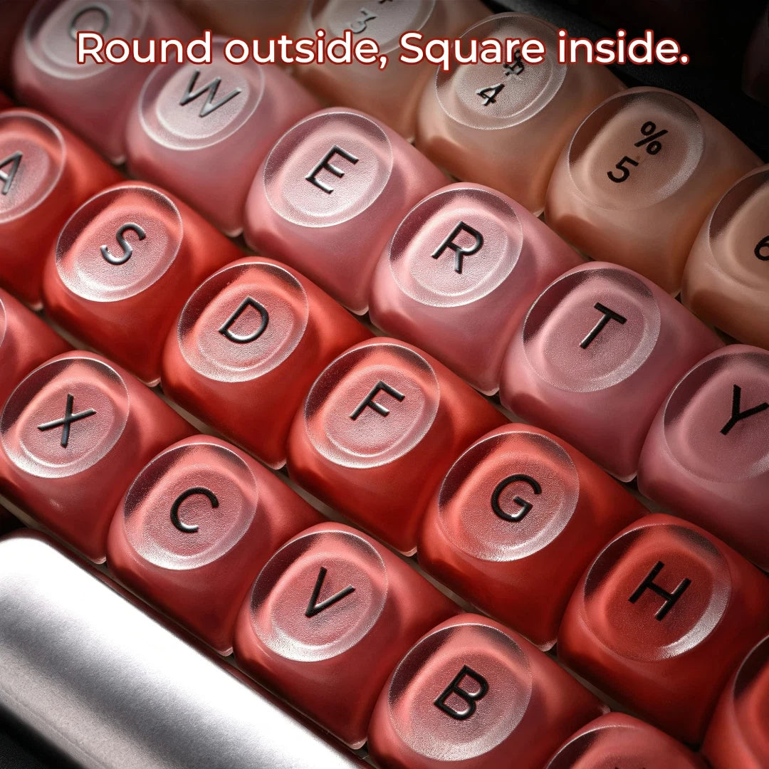 "Lipstick Palette" Translucent HOA Profile PBT & PC Keycap Set