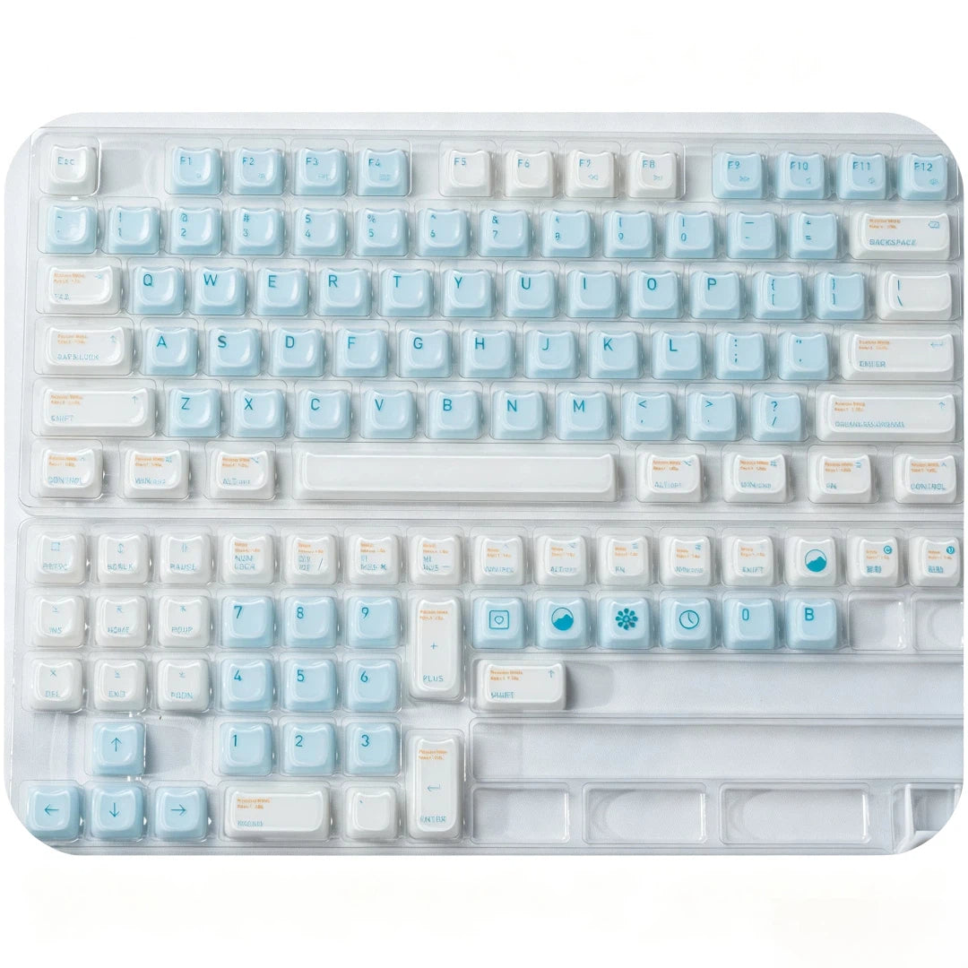 "Pale Sky Dream" ABS & PC Hybrid MAO Profile Keycap Set (119 Keys)