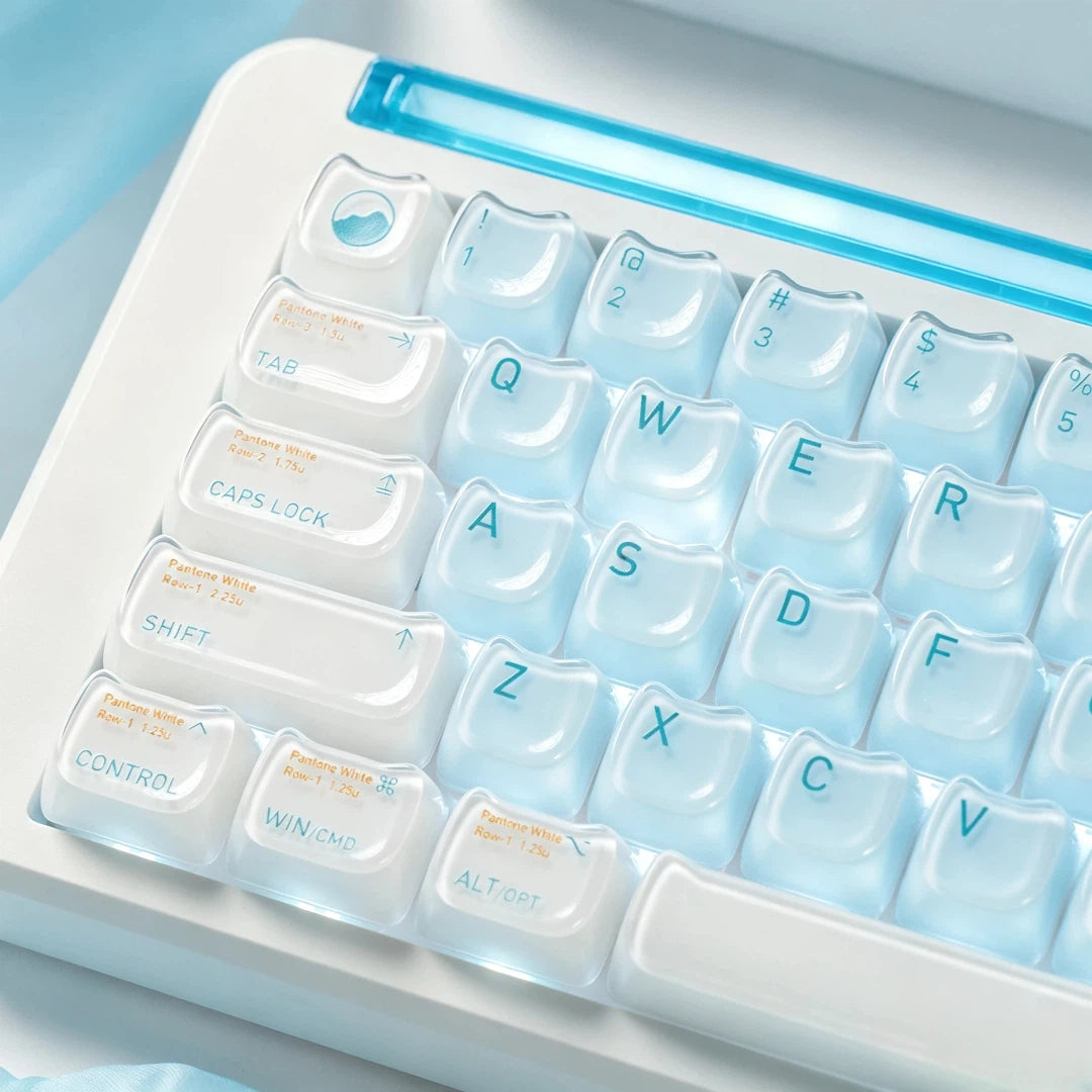 "Pale Sky Dream" ABS & PC Hybrid MAO Profile Keycap Set (119 Keys)