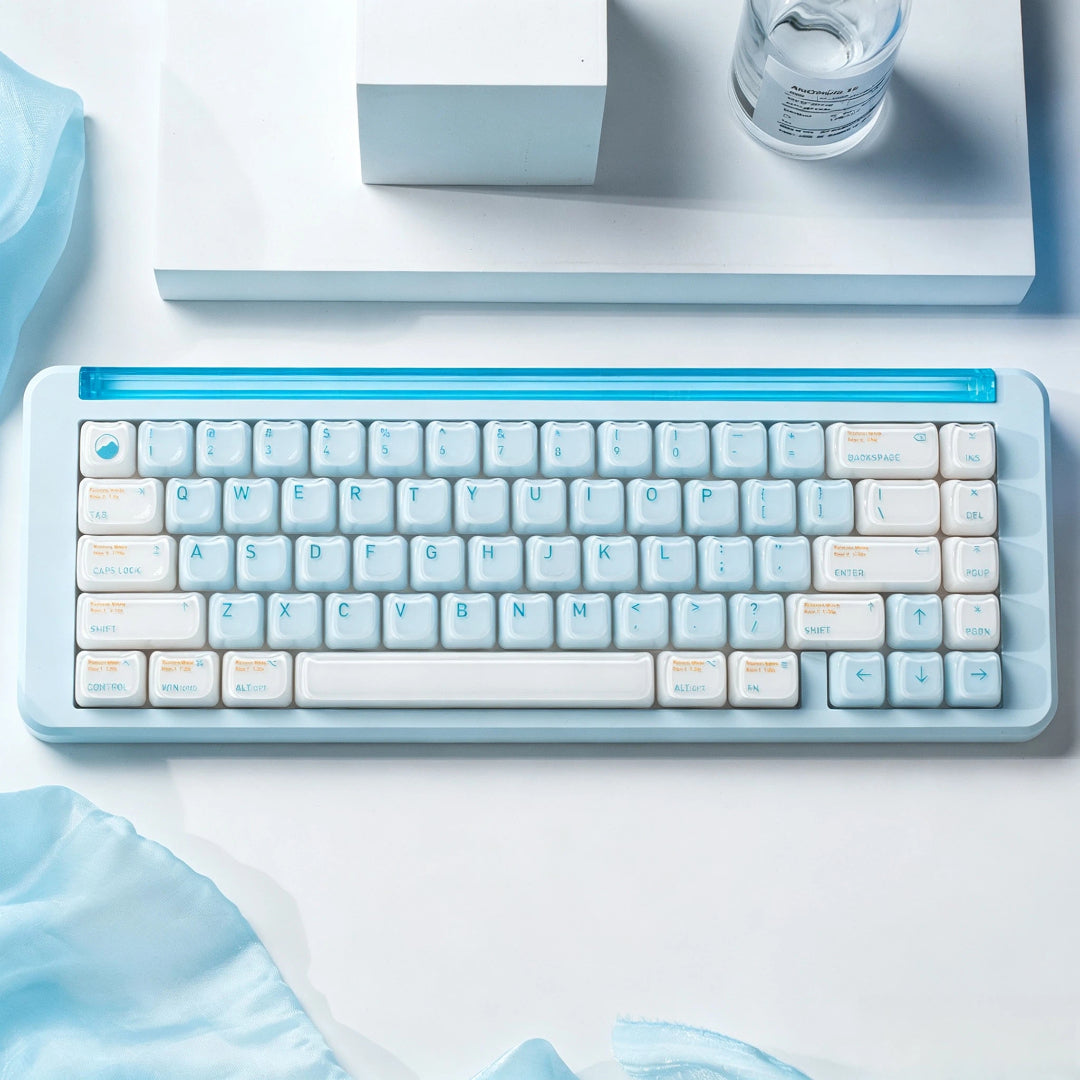 "Pale Sky Dream" ABS & PC Hybrid MAO Profile Keycap Set (119 Keys)