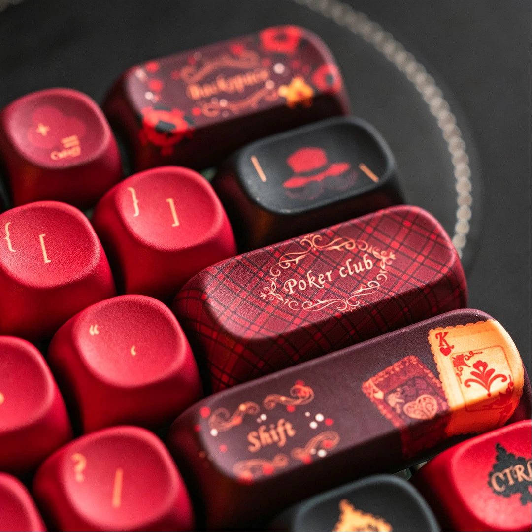 "Queen of Spades" MOA Profile PBT Keycap Set (128 Keys)