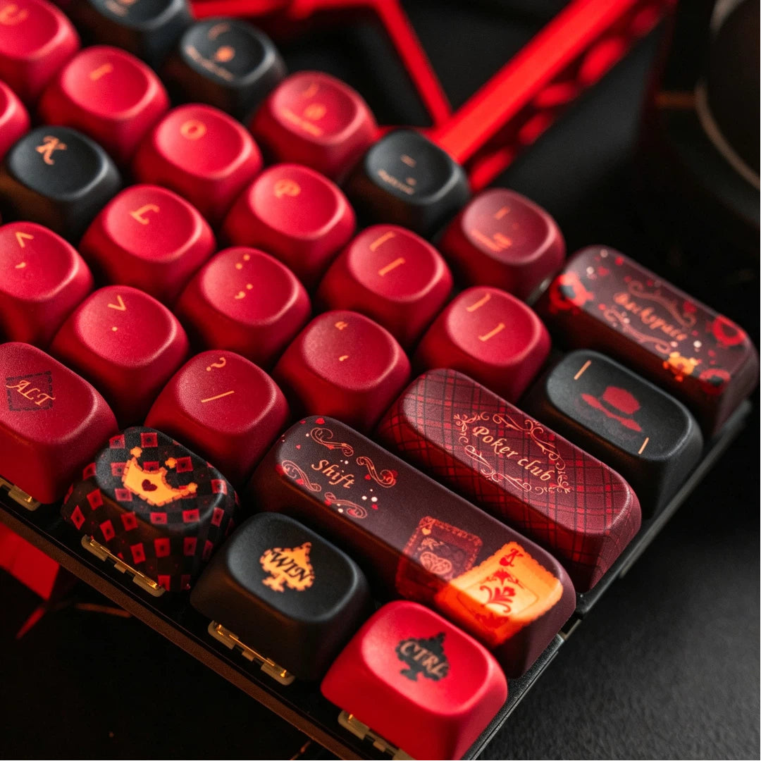 "Queen of Spades" MOA Profile PBT Keycap Set (128 Keys)