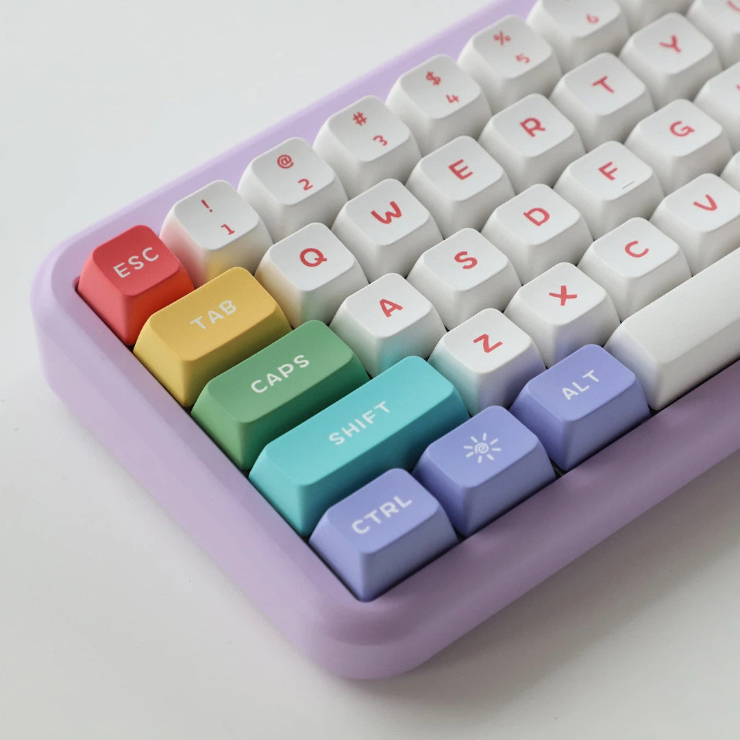 "Rainbow Candy" MDA Profile PBT Keycap Set