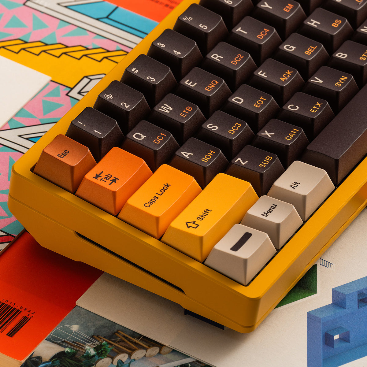 "Retro 800" Cherry Profile 1.7mm Thick PBT Dye-Sub Keycap Set (145 Keys)