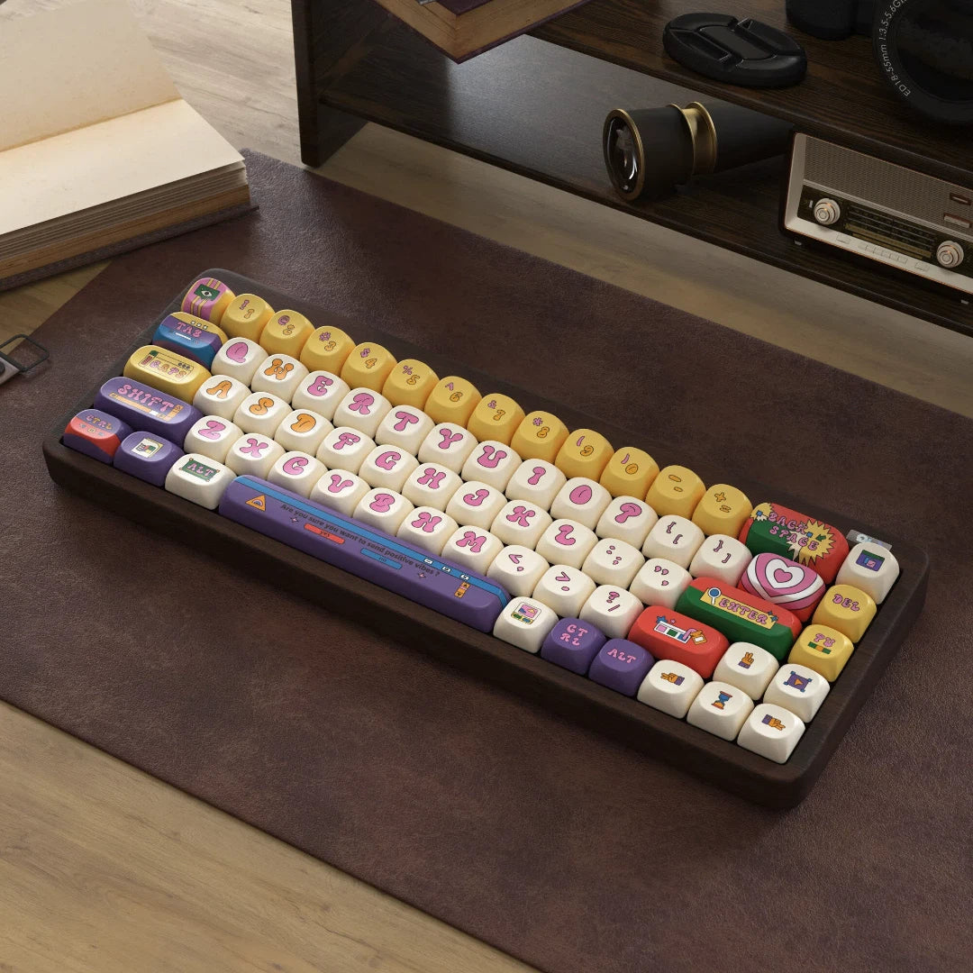 "Retro Round" PBT Keycap Set (Cherry & SOA Profiles)