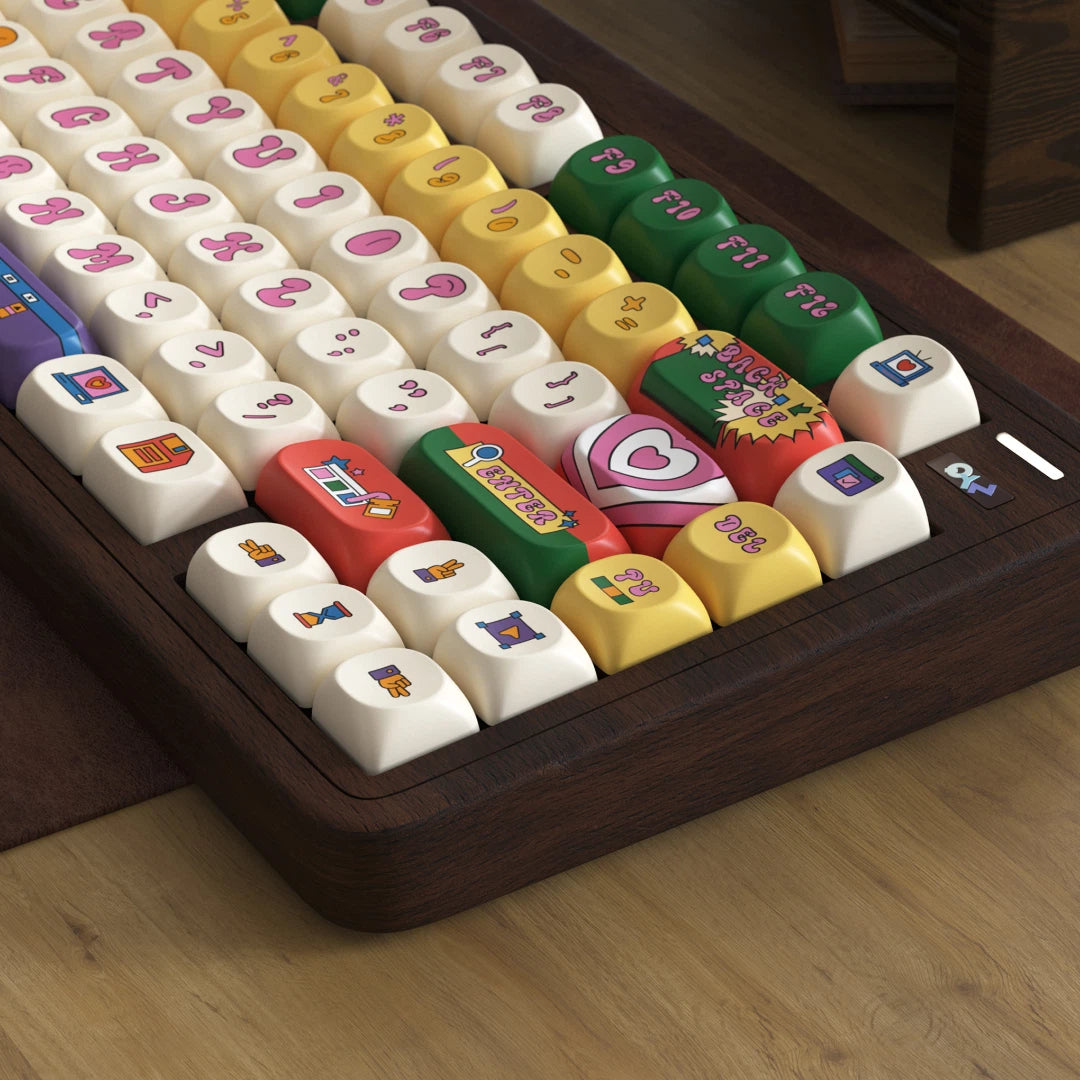 "Retro Round" PBT Keycap Set (Cherry & SOA Profiles)