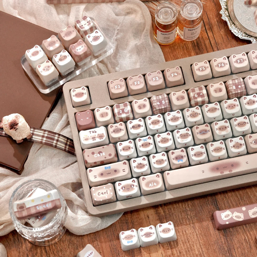 "Siamese Cocoa" MAO Profile PBT Keycap Set (140 Keys)