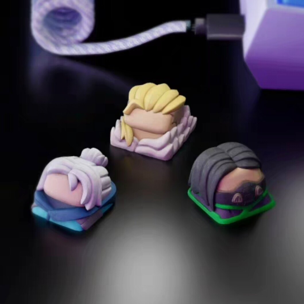 Tactical Hero Chibi 3D Resin Artisan Keycap (1u / Baked Enamel)