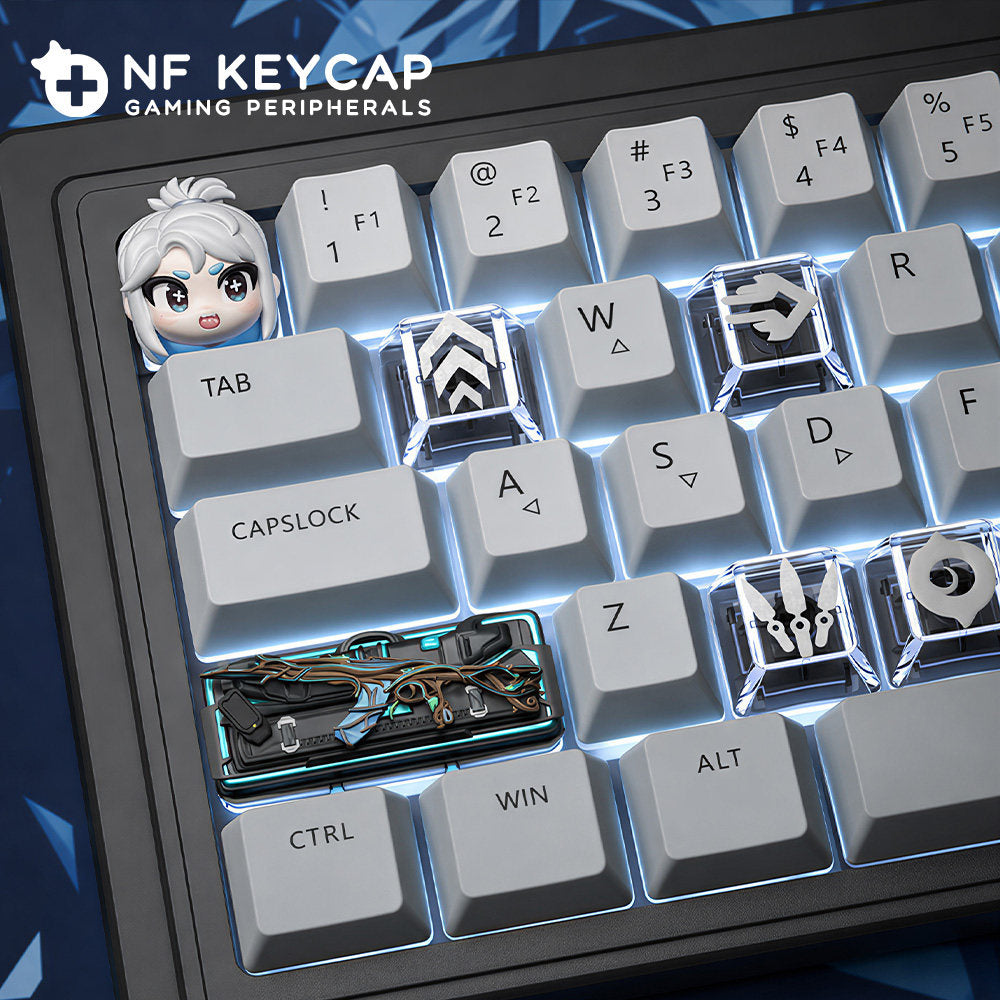 Tactical Hero Chibi 3D Resin Artisan Keycap (1u / Baked Enamel)