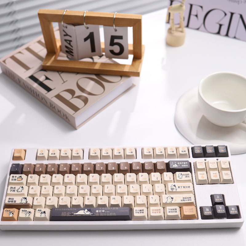 Lazy Cat Keycap Set
