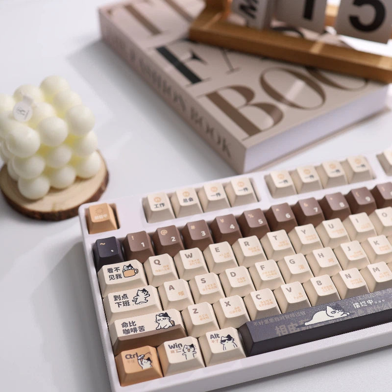 Lazy Cat Keycap Set