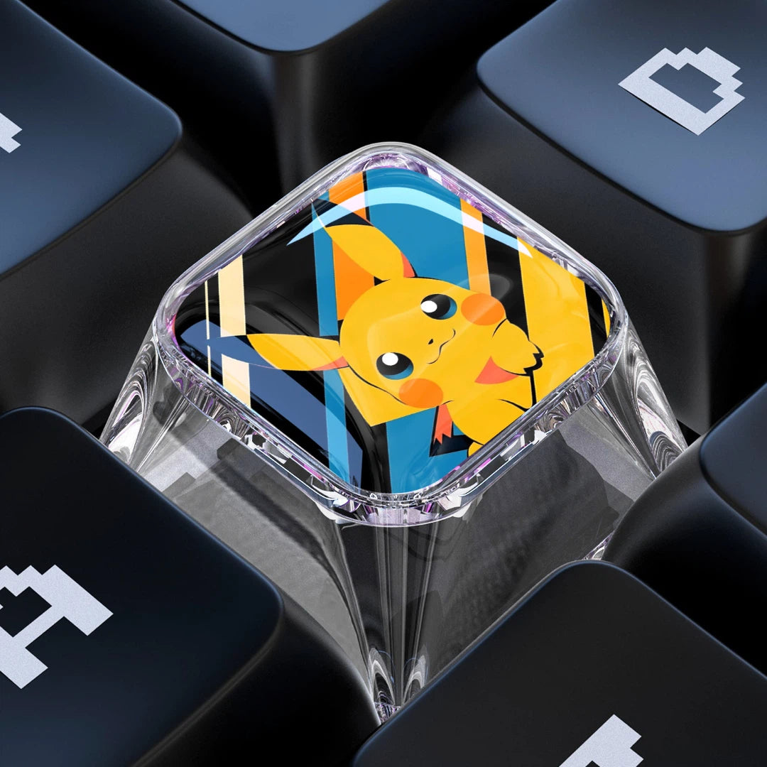 Pikachu 1U Epoxy Resin Artisan Keycap