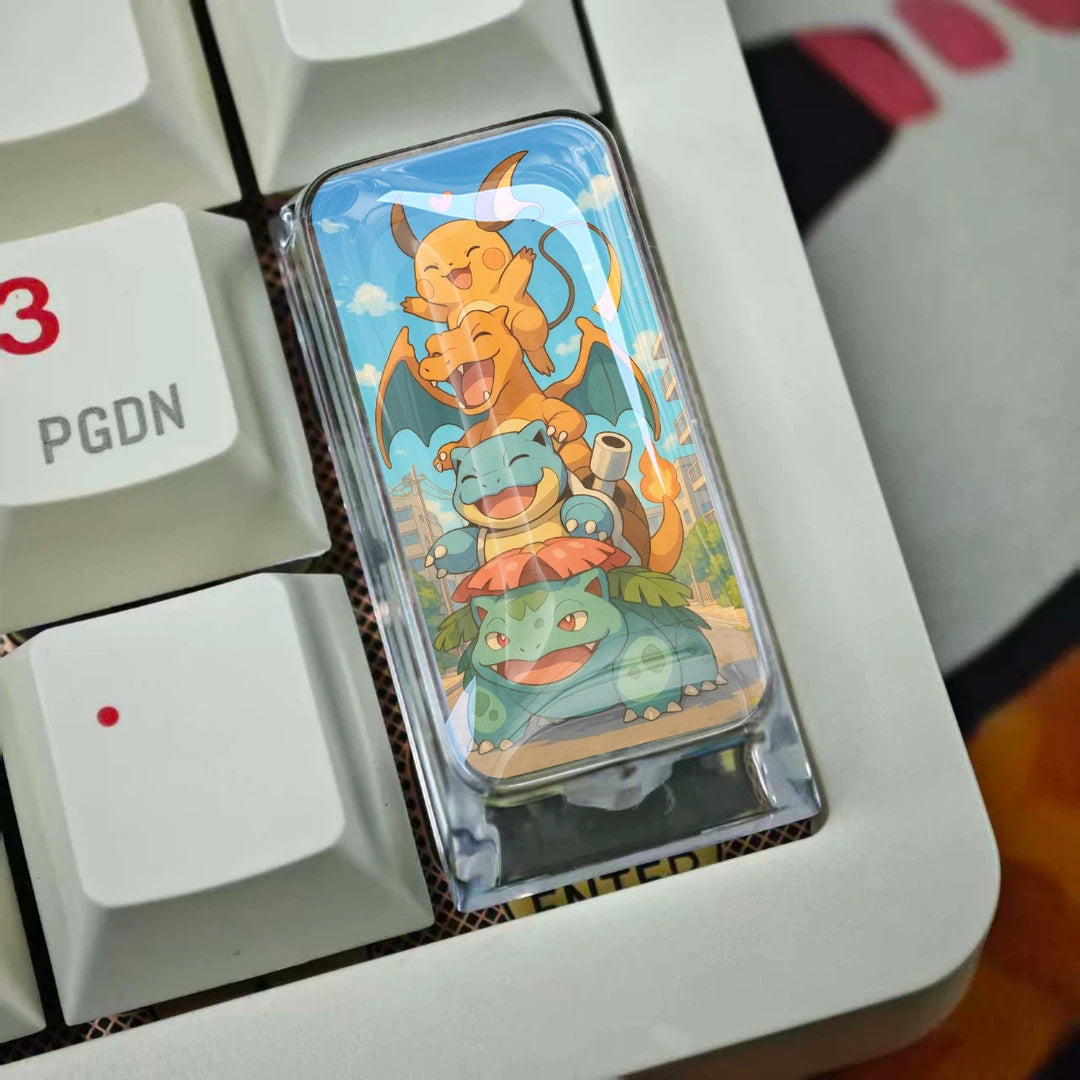 Pikachu 2U Epoxy Resin Artisan Keycap