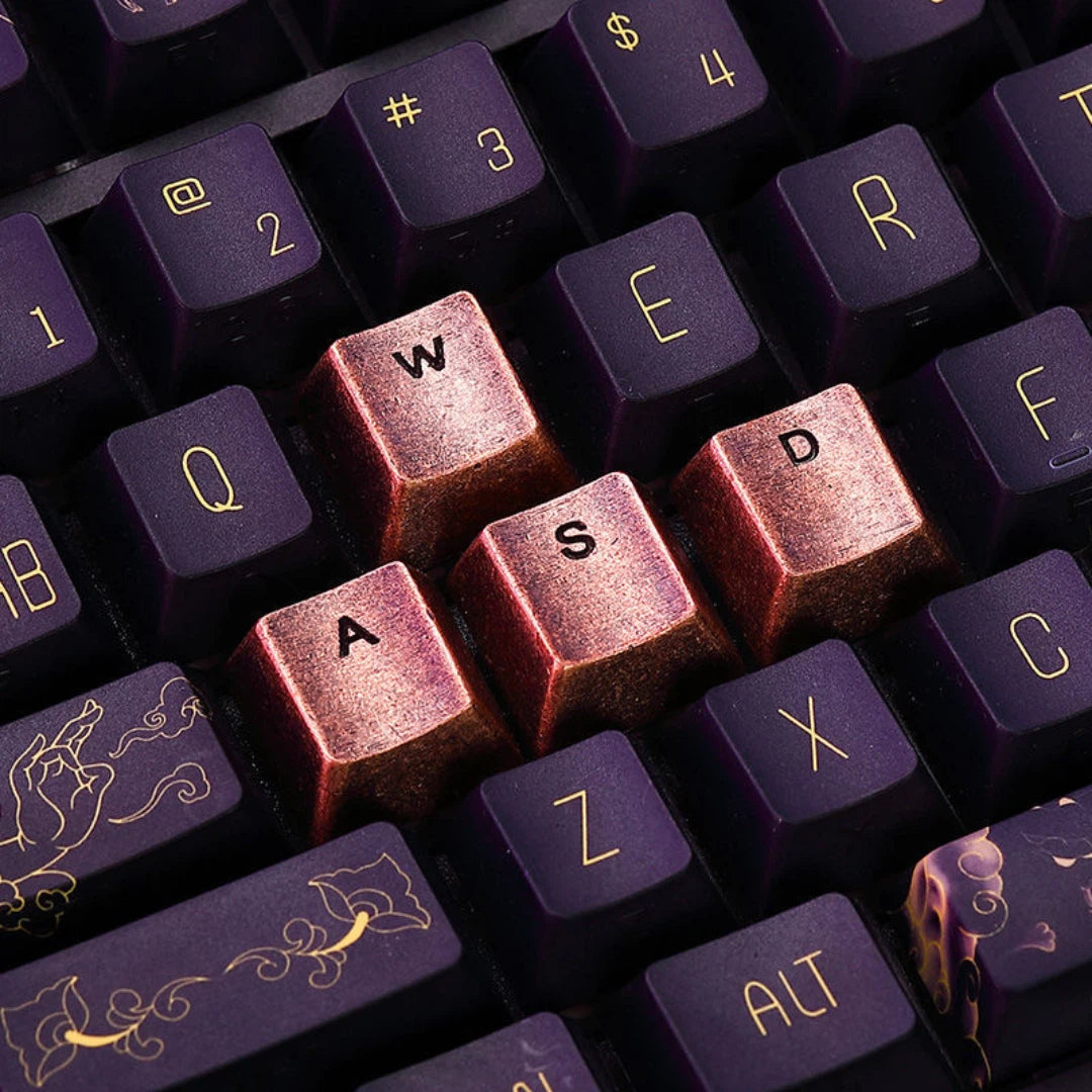 Solid Copper WASD Keycap Set