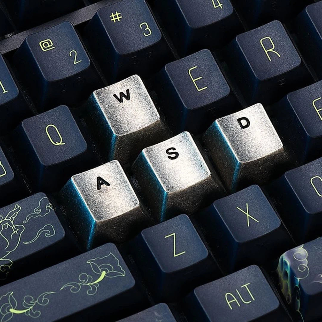Solid Copper WASD Keycap Set