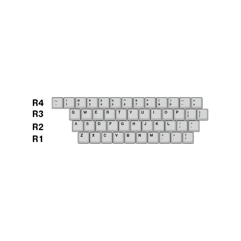"Ye Mei" (Night Phantom) Anodized Silver CNC Aluminum Keycap Set