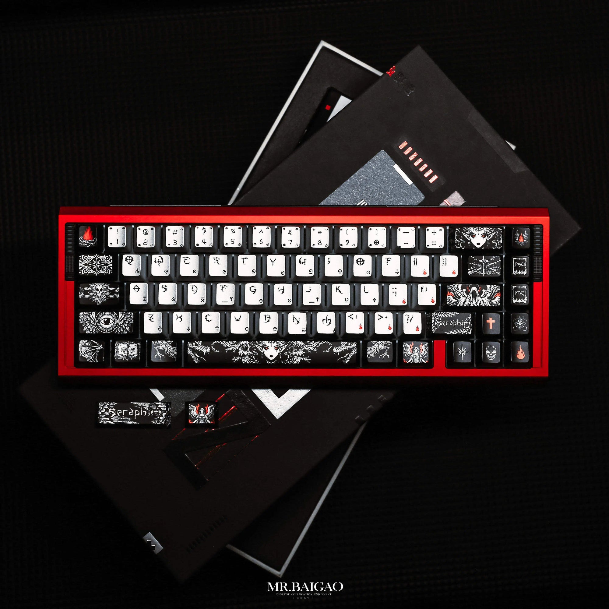 Fallen Angel metallic paint keycaps