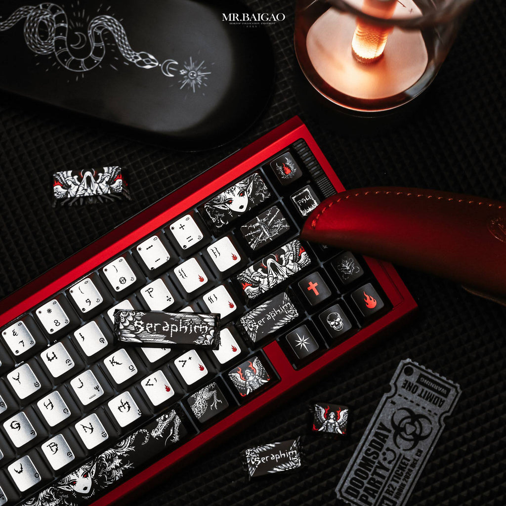 Fallen Angel metallic paint keycaps