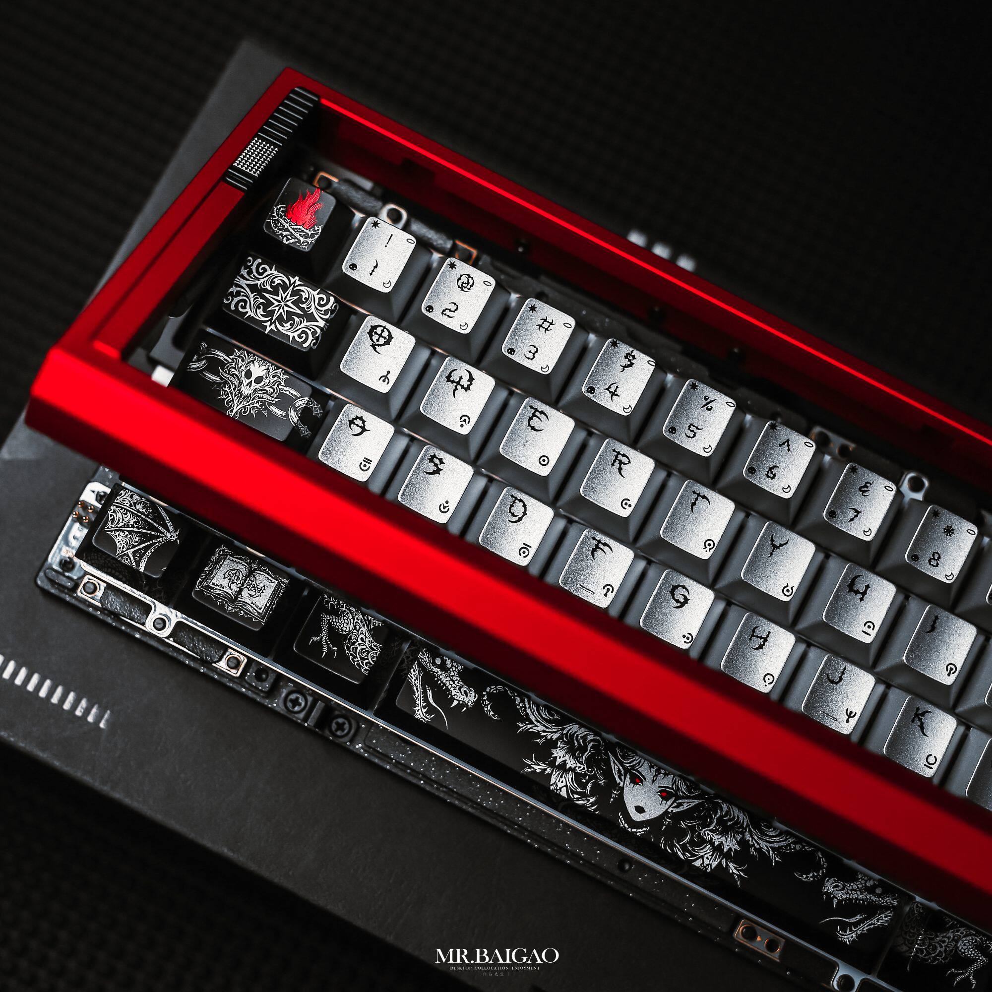 Fallen Angel metallic paint keycaps
