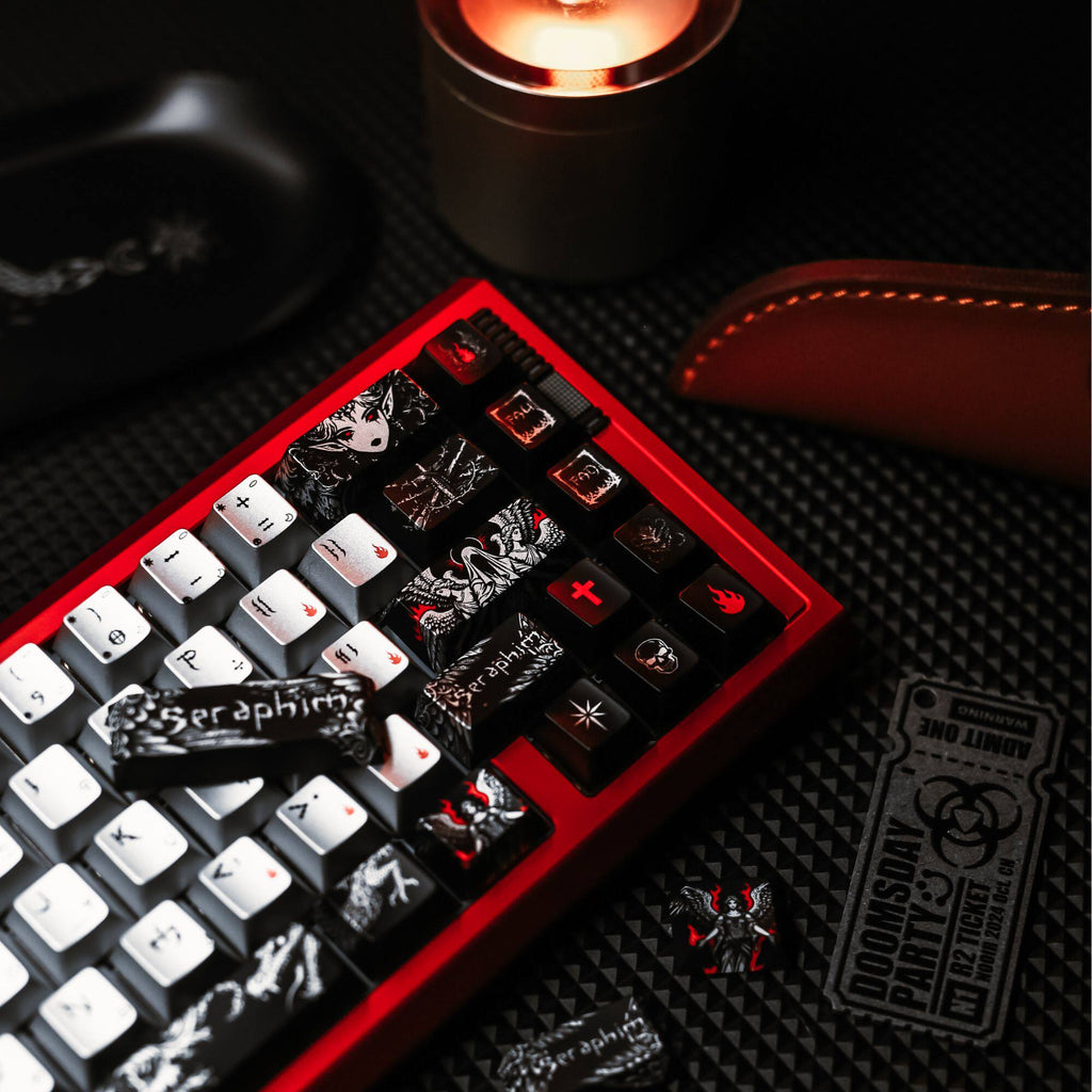 Fallen Angel metallic paint keycaps