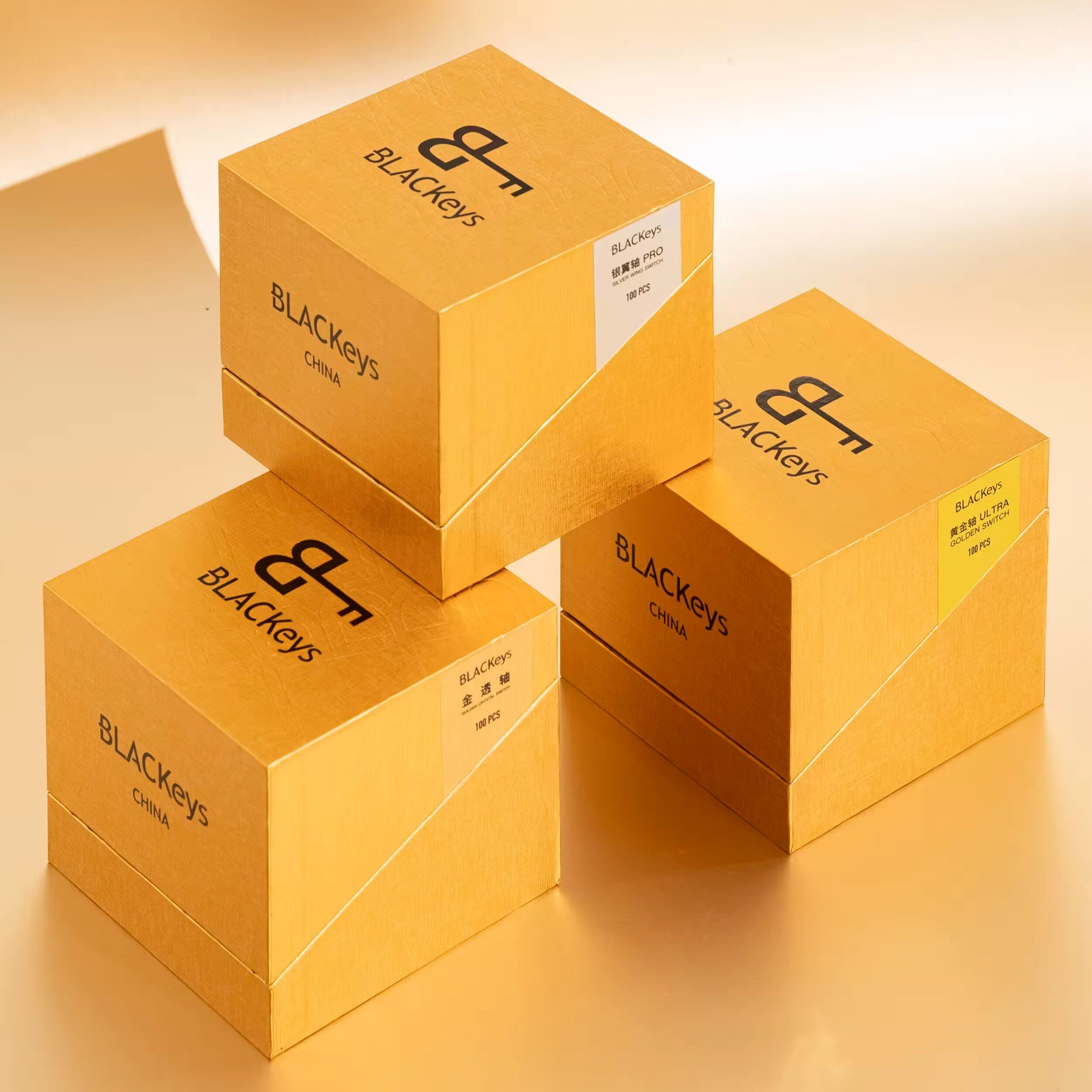 BK Gold-Tinted Switches (100-Pack)
