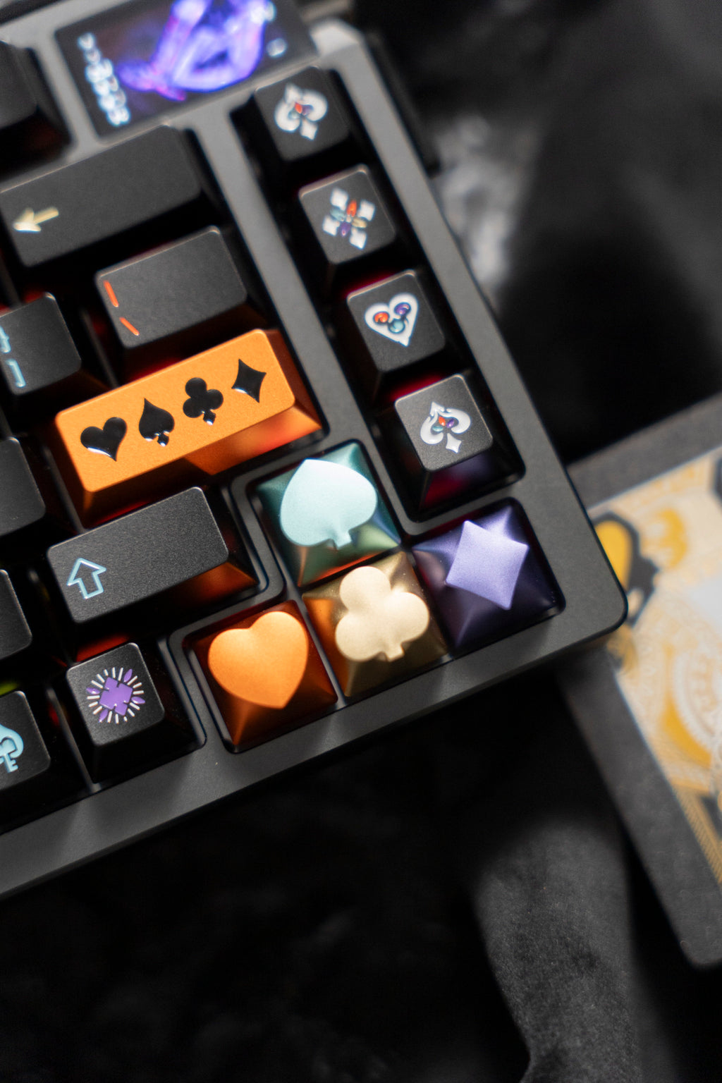 Spades, Hearts, Clubs, Diamonds — Metal Artisan Keycaps