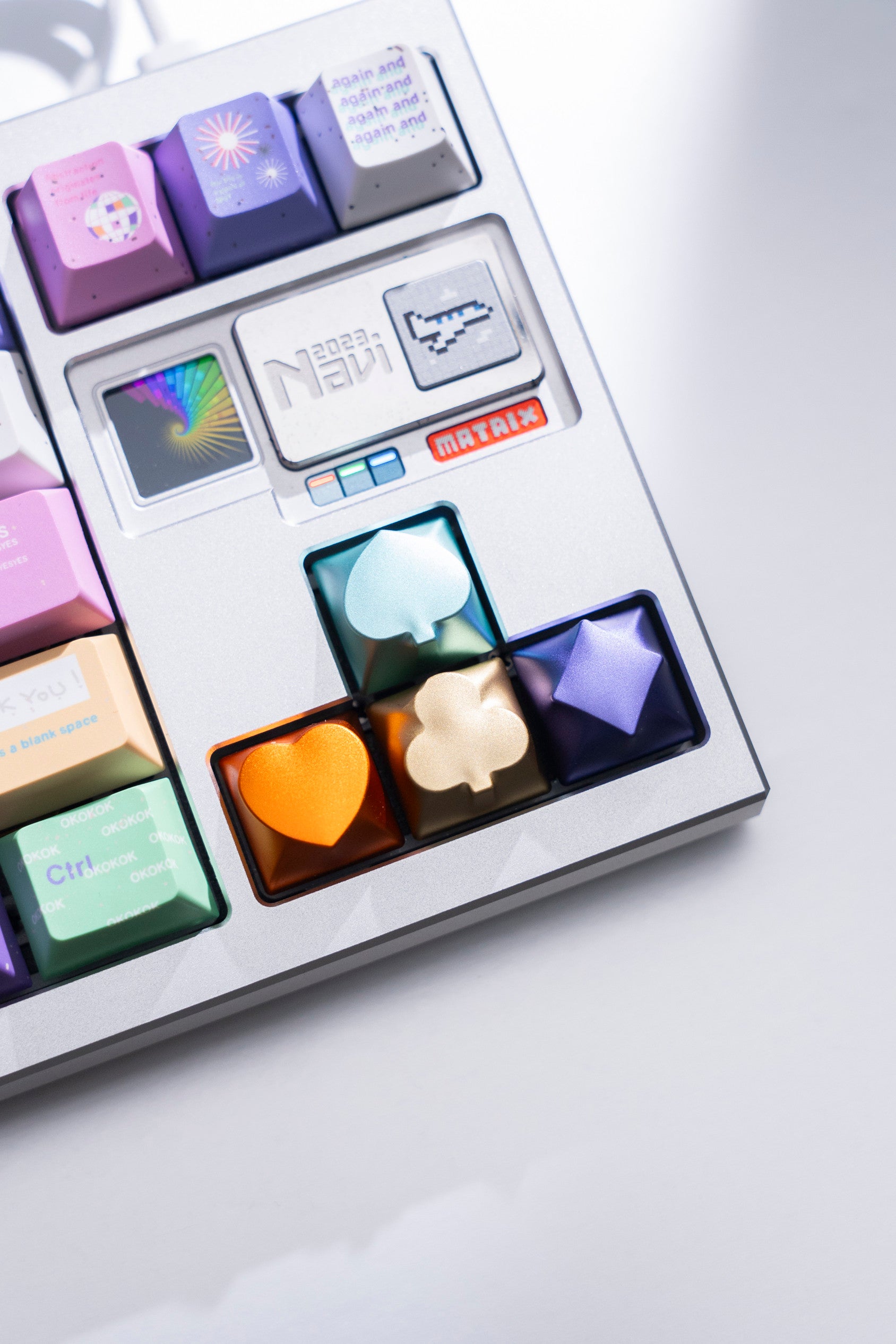 Spades, Hearts, Clubs, Diamonds — Metal Artisan Keycaps