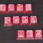 1U Anodized Pink Metal Keycap