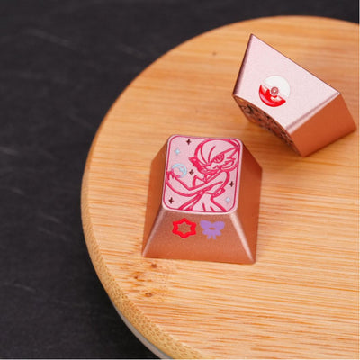 1U Anodized Pink Metal Keycap