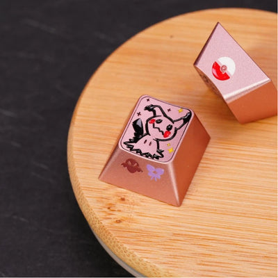 1U Anodized Pink Metal Keycap