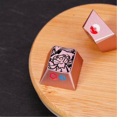1U Anodized Pink Metal Keycap