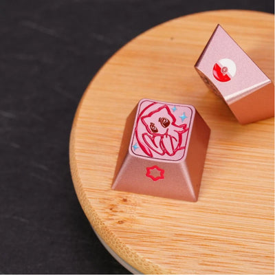 1U Anodized Pink Metal Keycap