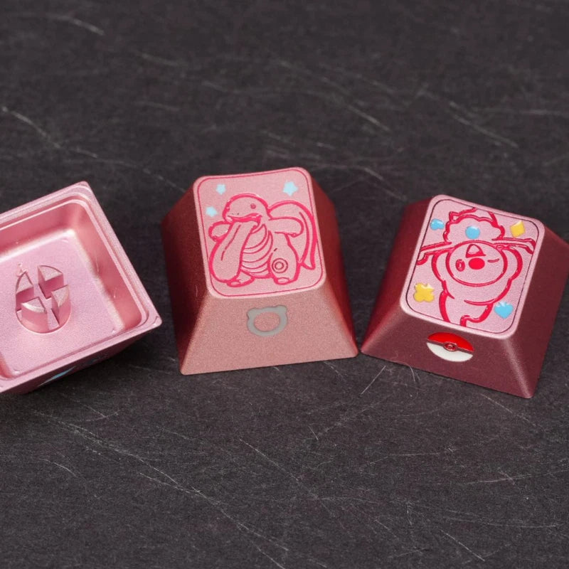 1U Anodized Pink Metal Keycap
