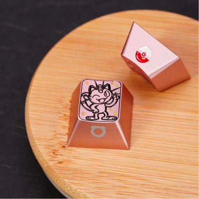 1U Anodized Pink Metal Keycap