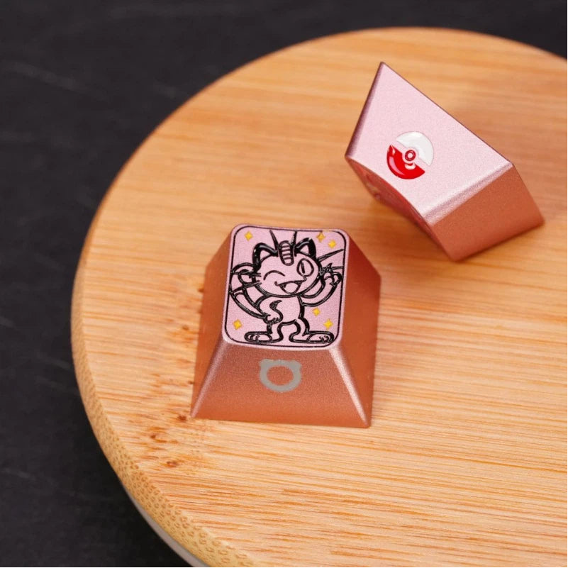 1U Anodized Pink Metal Keycap