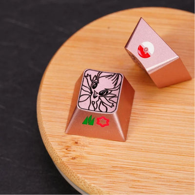 1U Anodized Pink Metal Keycap